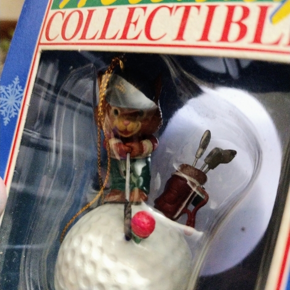 Merry Golfer Golfing Squirrel Collectable Vintage Christmas Ornament - Picture 6 of 9